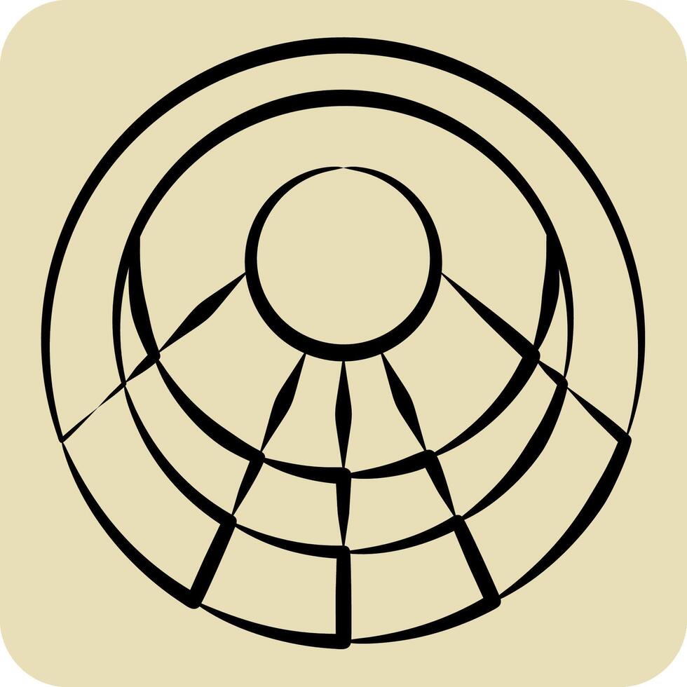 icono masai 2. relacionado a Kenia símbolo. mano dibujado estilo. sencillo diseño editable. sencillo ilustración vector