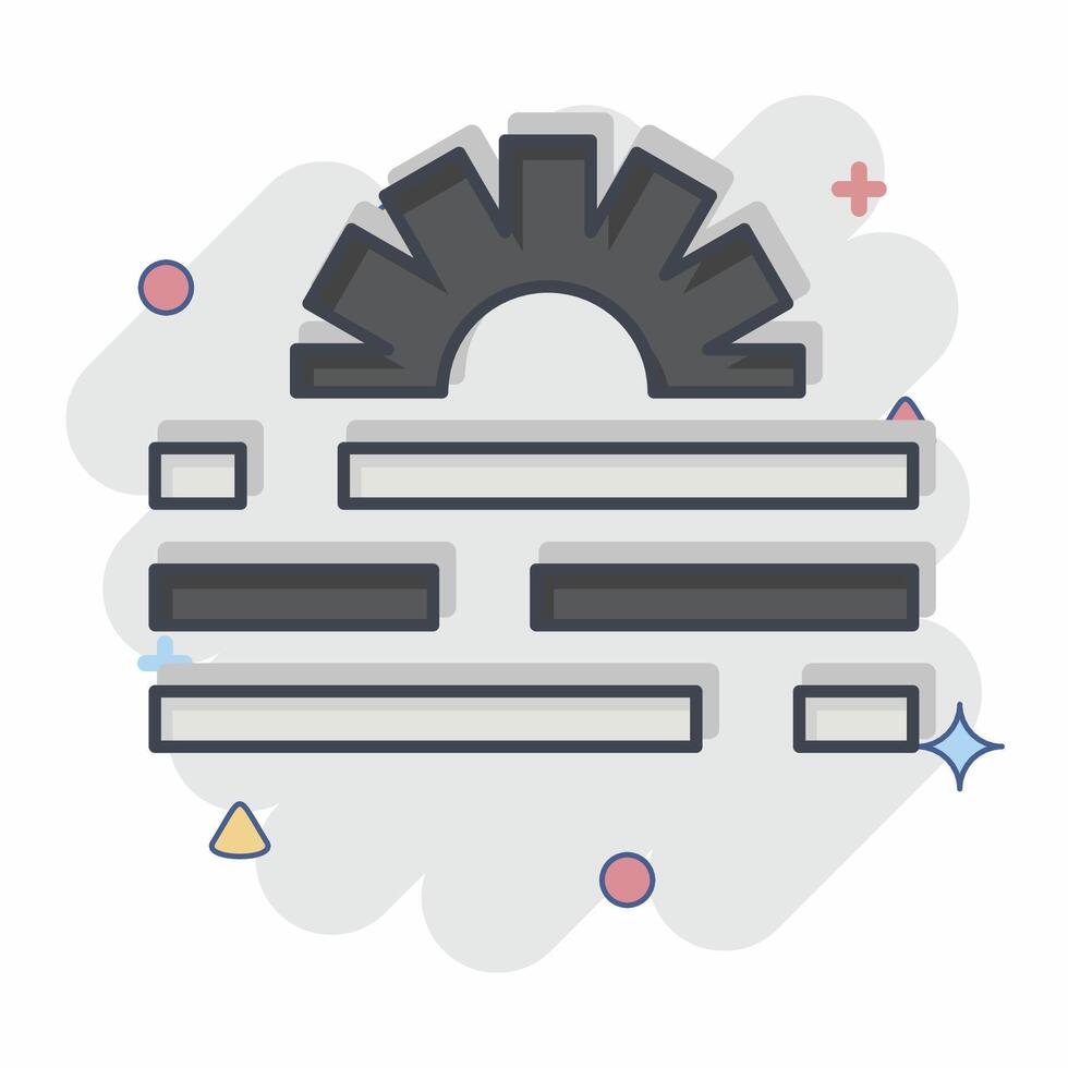 Icon Modification. related to Creative Concept symbol. comic style. simple design editable. simple illustration vector