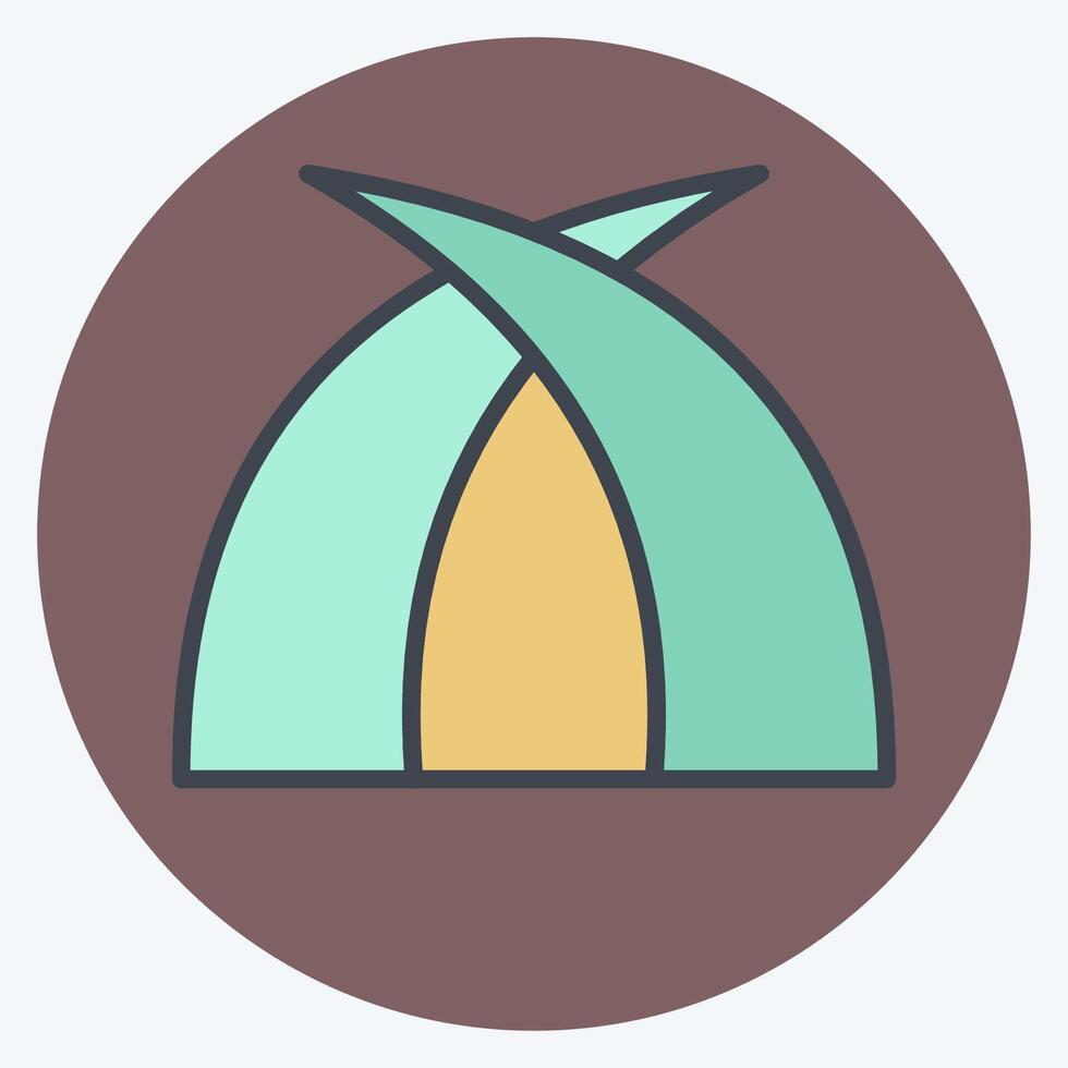 icono mombasa colmillos relacionado a Kenia símbolo. color compañero estilo. sencillo diseño editable. sencillo ilustración vector