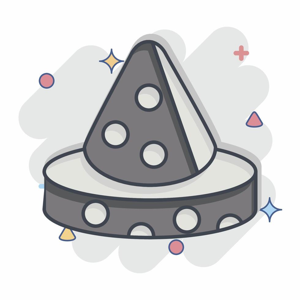 Icon Cheese. related to Picnic symbol. comic style. simple design editable. simple illustration vector