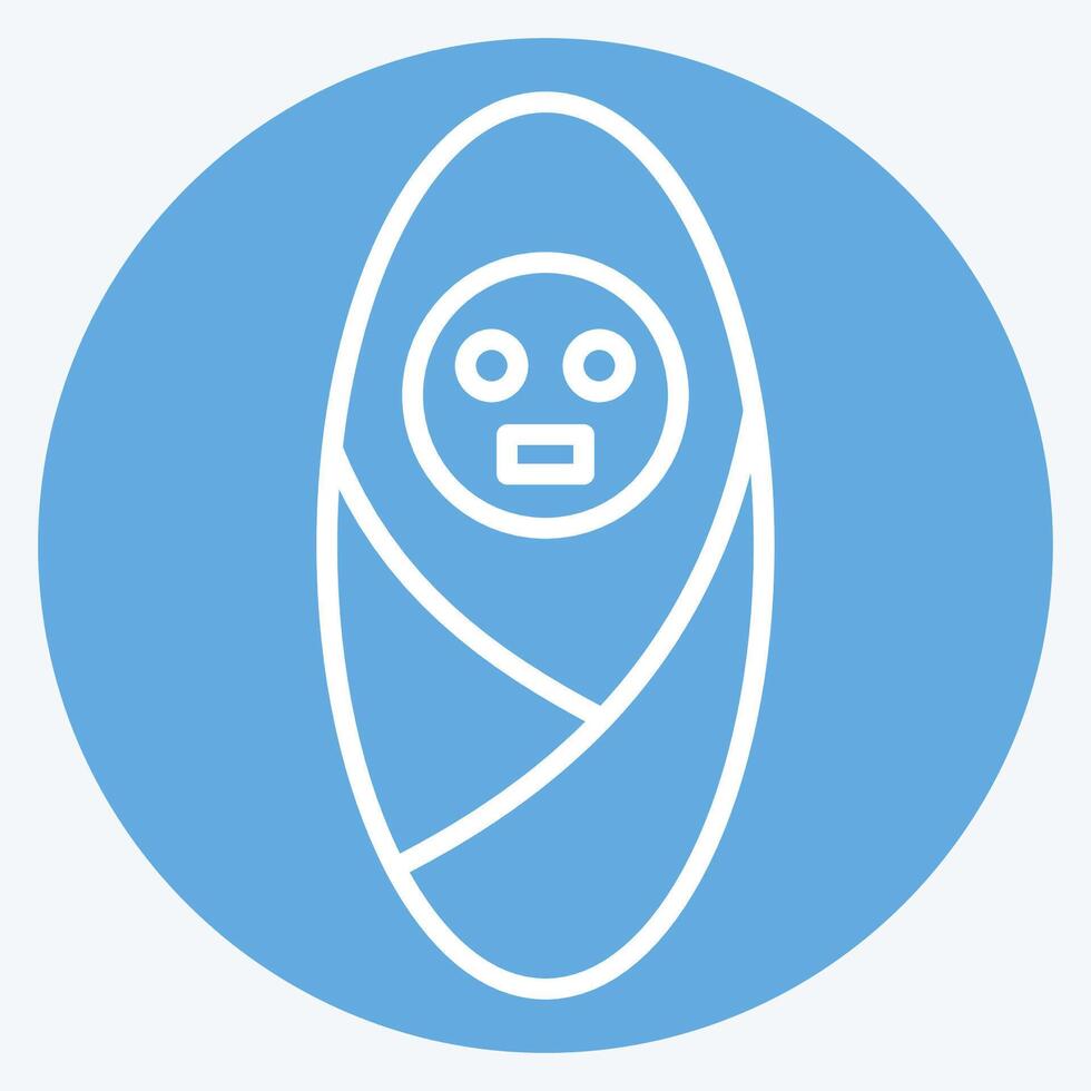 Icon Newborn. related to Medical symbol. blue eyes style. simple design editable. simple illustration vector