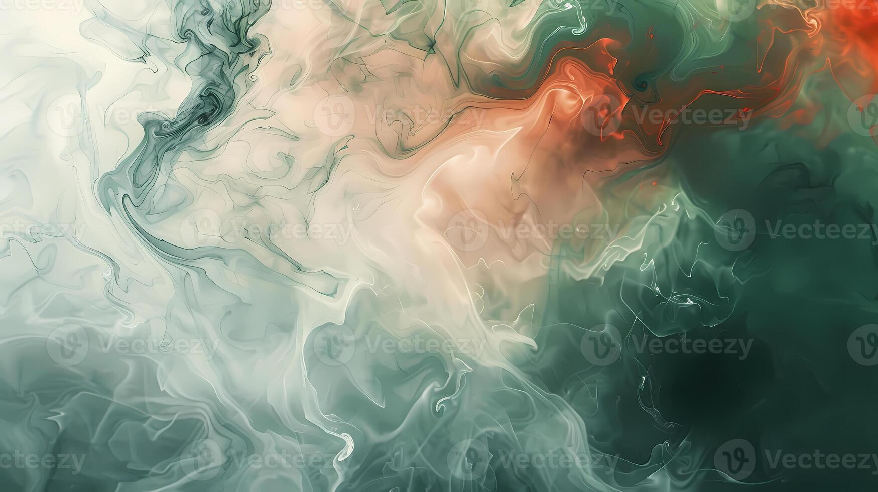 AI generated abstract smoke waves background photo
