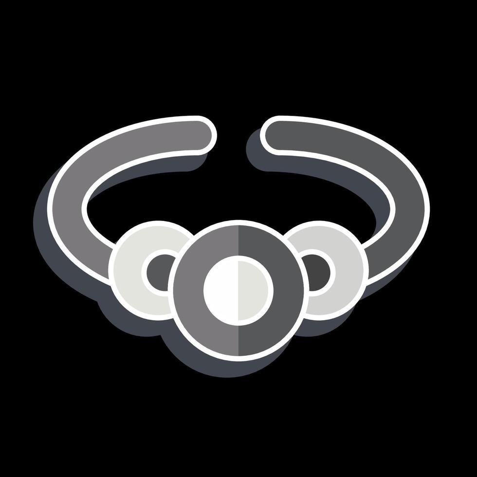Icon Bracelet. related to Jewelry symbol. glossy style. simple design editable. simple illustration vector