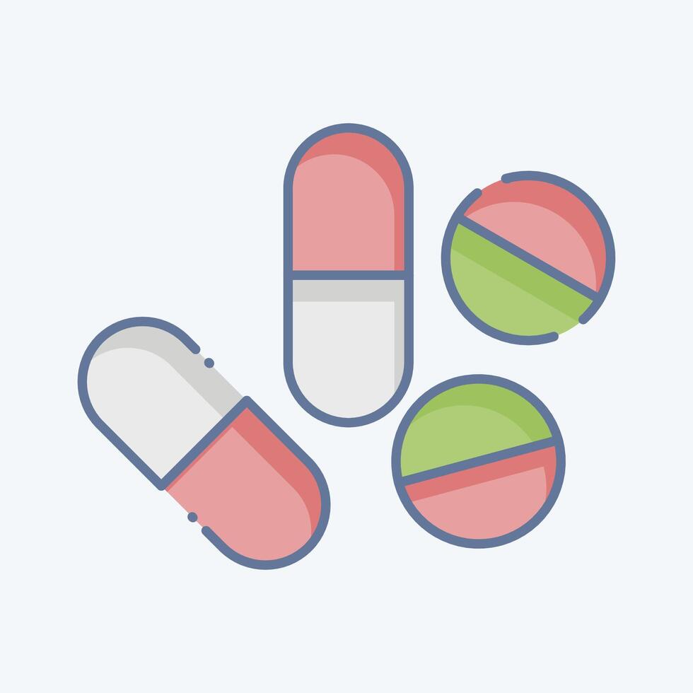 Icon Patient. related to Medical symbol. doodle style. simple design editable. simple illustration vector