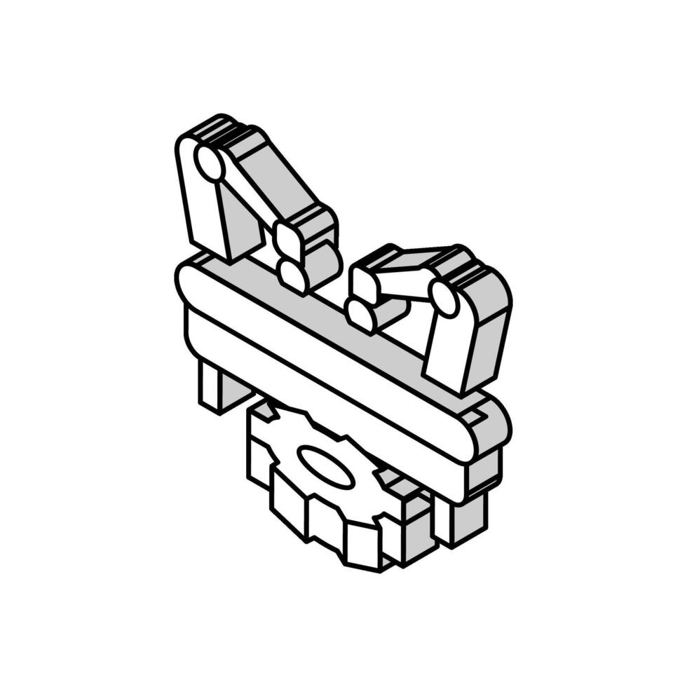 custom manufacturing engineer isometric icon vector illustration