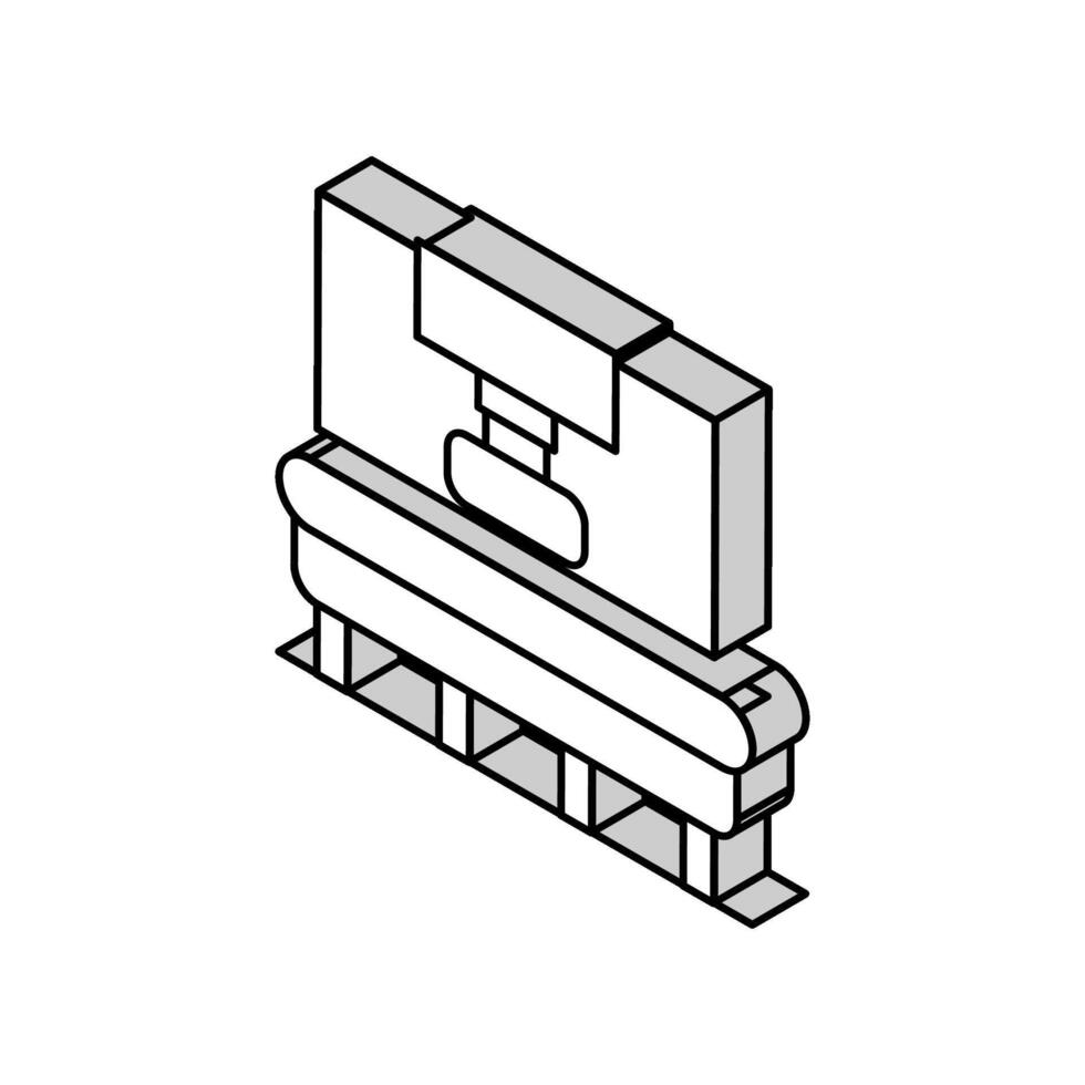 surface finishing manufacturing engineer isometric icon vector illustration