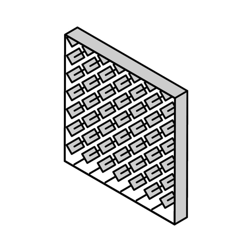 sheet metal manufacturing engineer isometric icon vector illustration