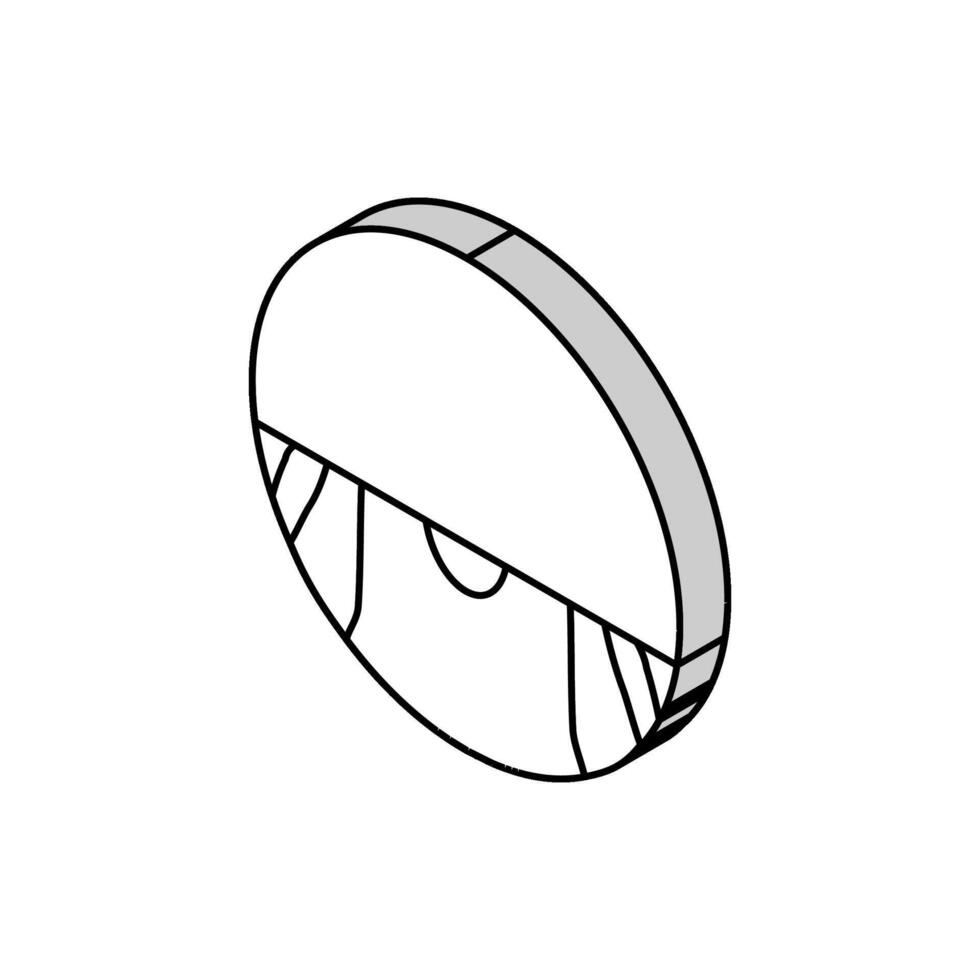 headache dizziness disease symptom isometric icon vector illustration
