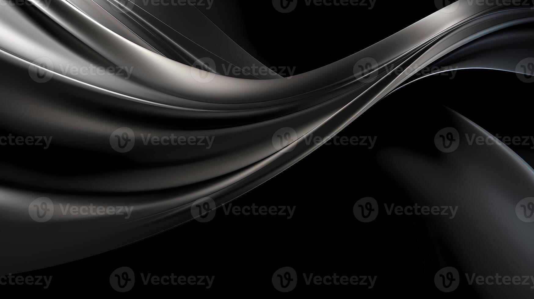 AI generated Grey black glossy Abstract Background photo