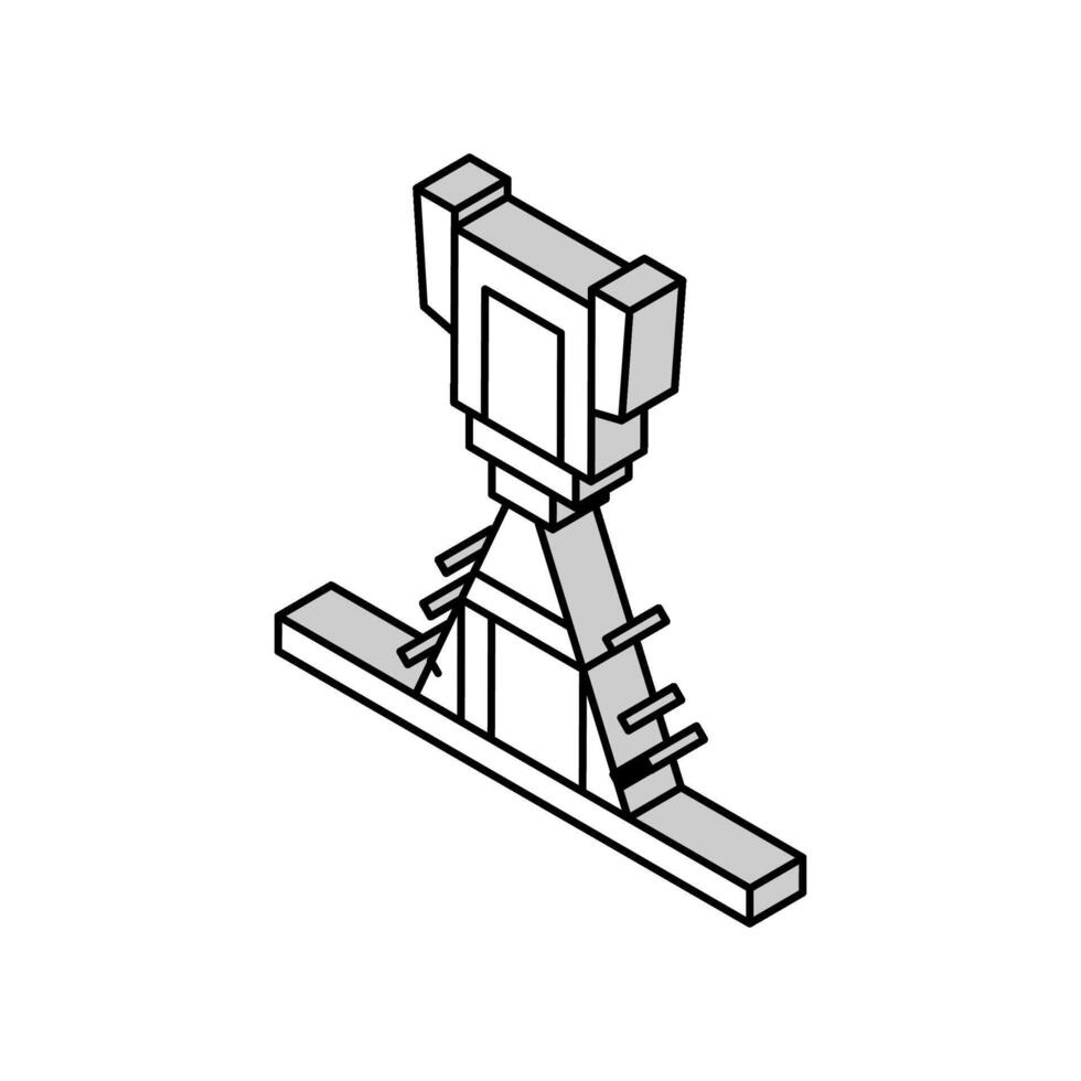 spray coating application materials engineering isometric icon vector illustration