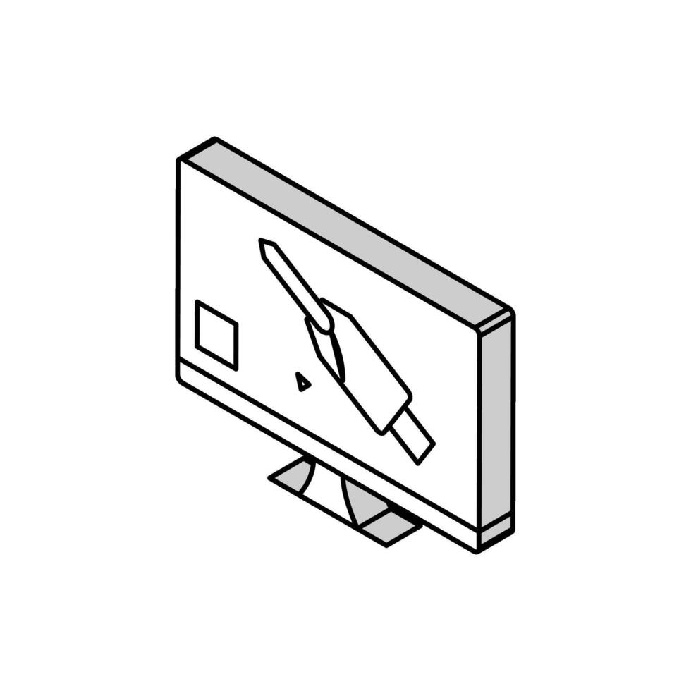 tool design mechanical engineer isometric icon vector illustration