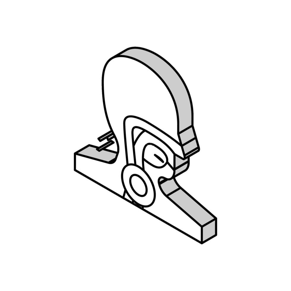 esophageal disorders gastroenterologist isometric icon vector illustration