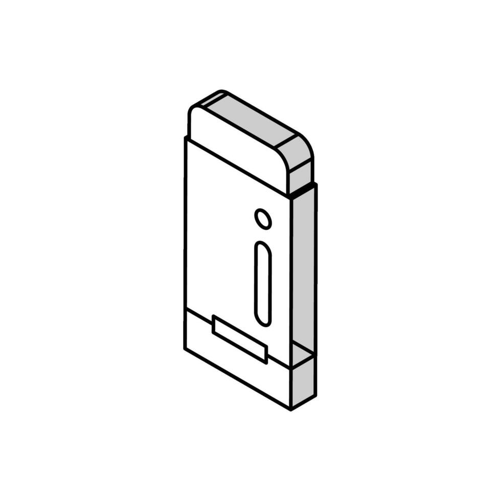 drafting eraser architectural drafter isometric icon vector illustration