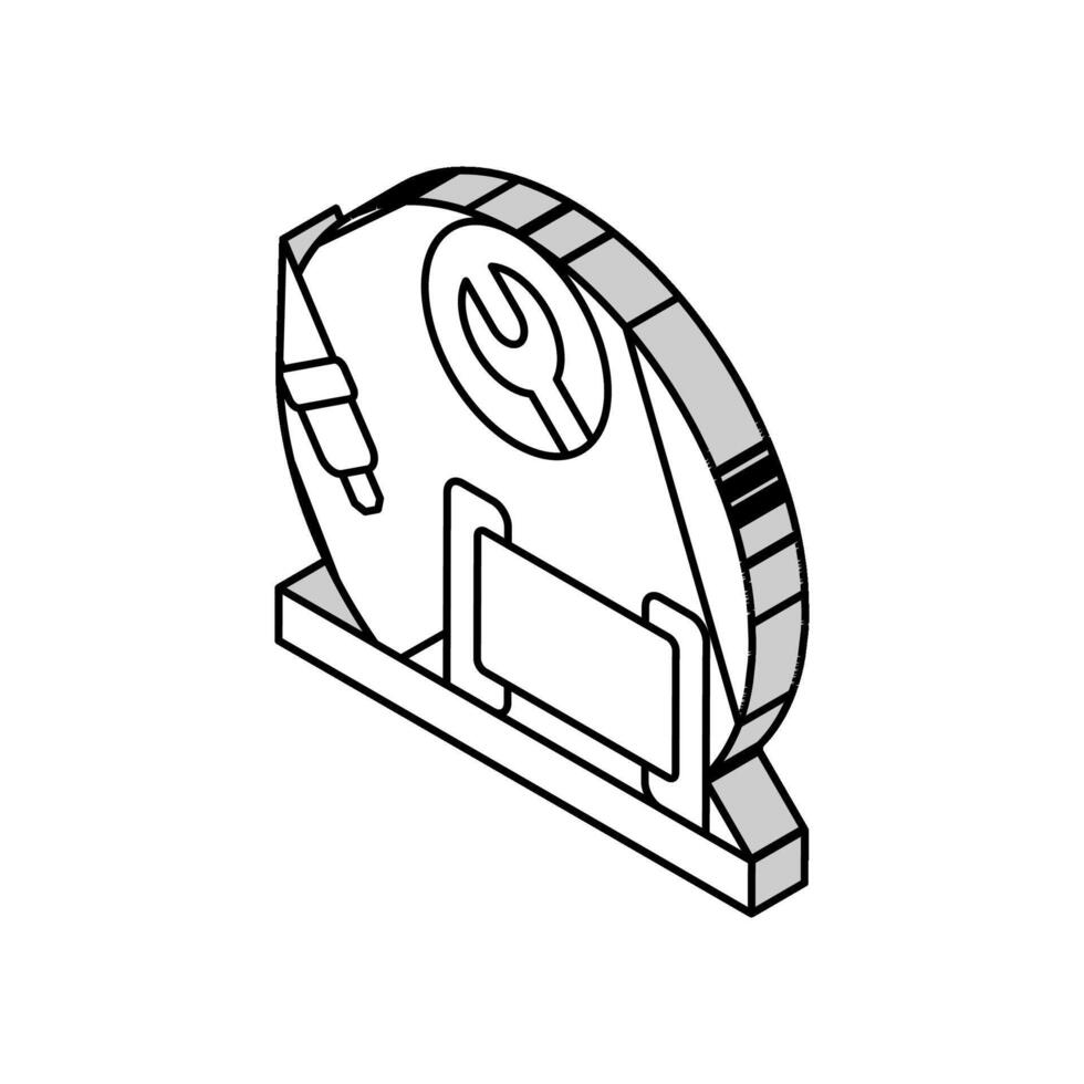 condensador soldadura electrónica isométrica icono vector ilustración