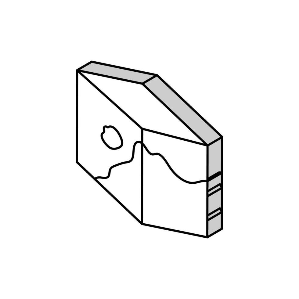 corrosión materiales Ingenieria isométrica icono vector ilustración
