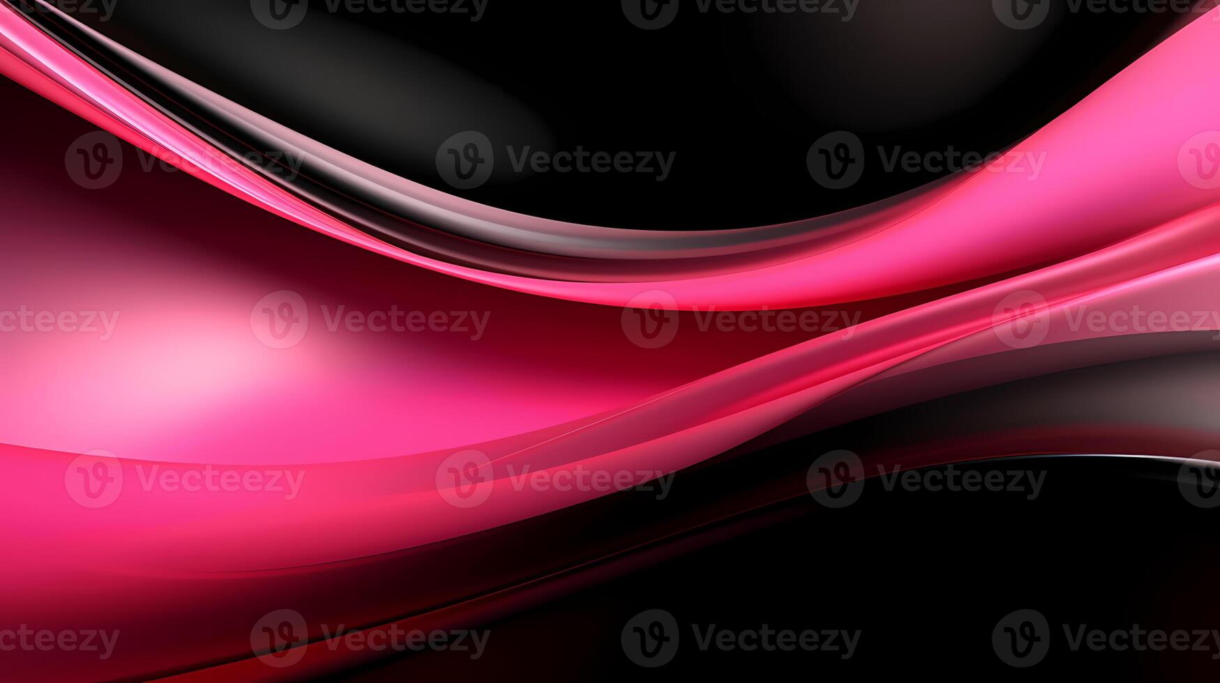 AI generated pink black glossy Abstract Background photo