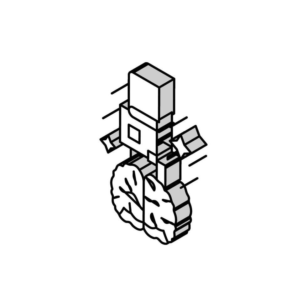 grind motivation isometric icon vector illustration