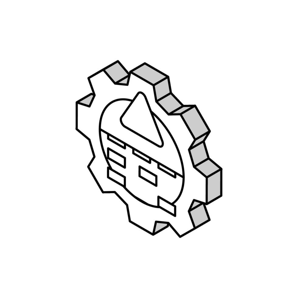 strategies risk isometric icon vector illustration