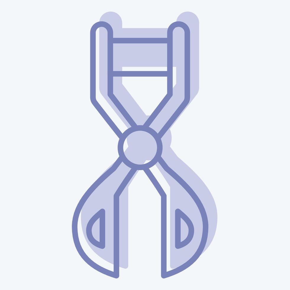 Icon Eyelash Curter. related to Fashion symbol. two tone style. simple design editable. simple illustration vector
