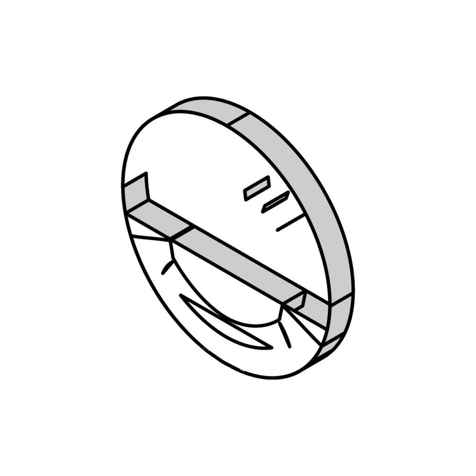 dental unión isométrica icono vector ilustración
