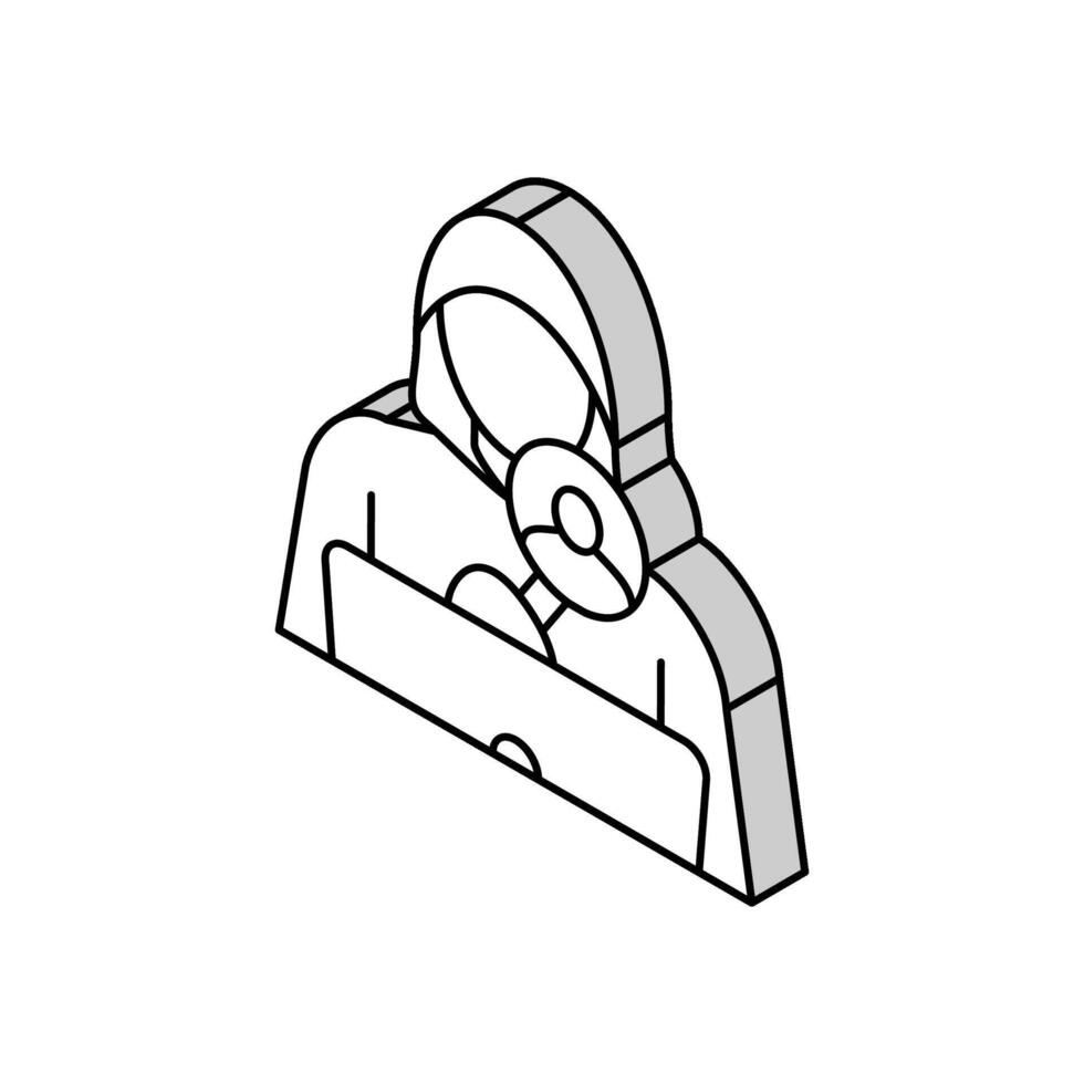 cyberstalking cyberbullying isometric icon vector illustration