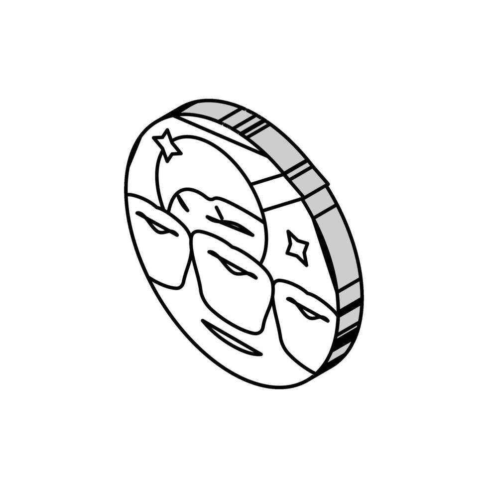 check up dental procedure isometric icon vector illustration