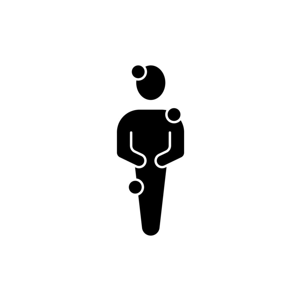symptom concept line icon. Simple element illustration. symptom concept outline symbol design. vector