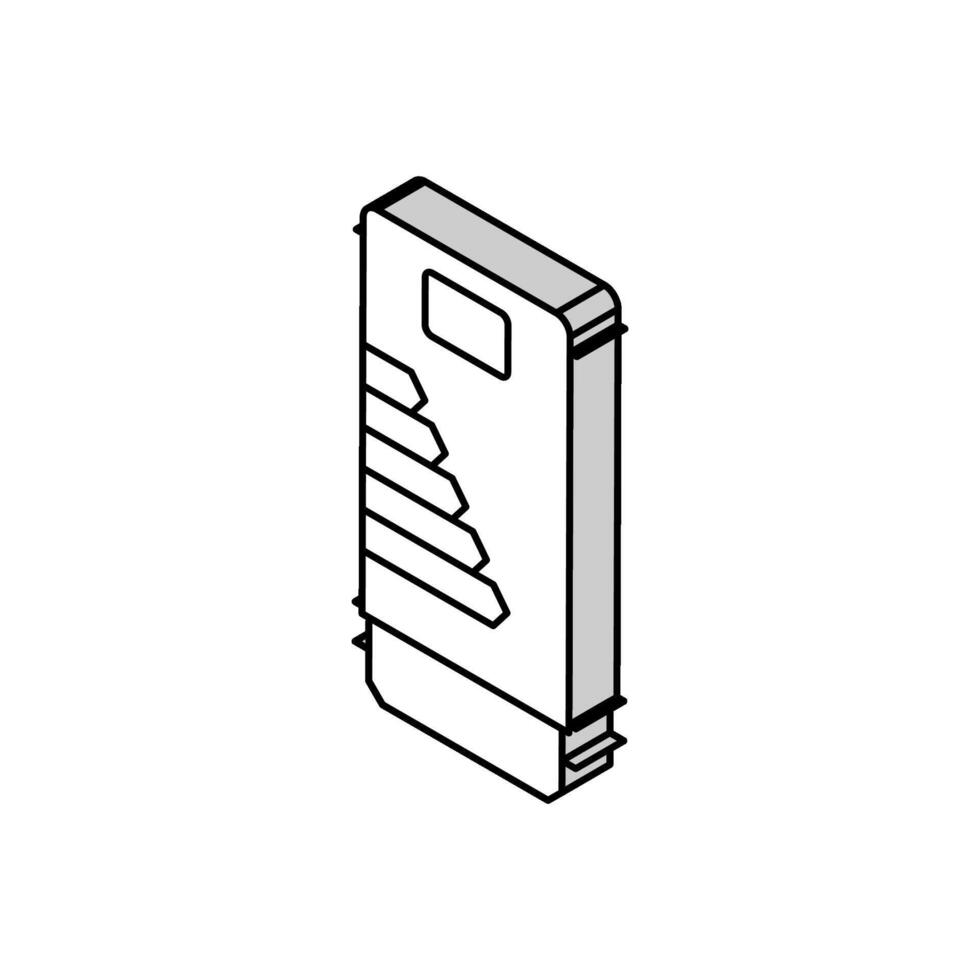 water heater efficient isometric icon vector illustration