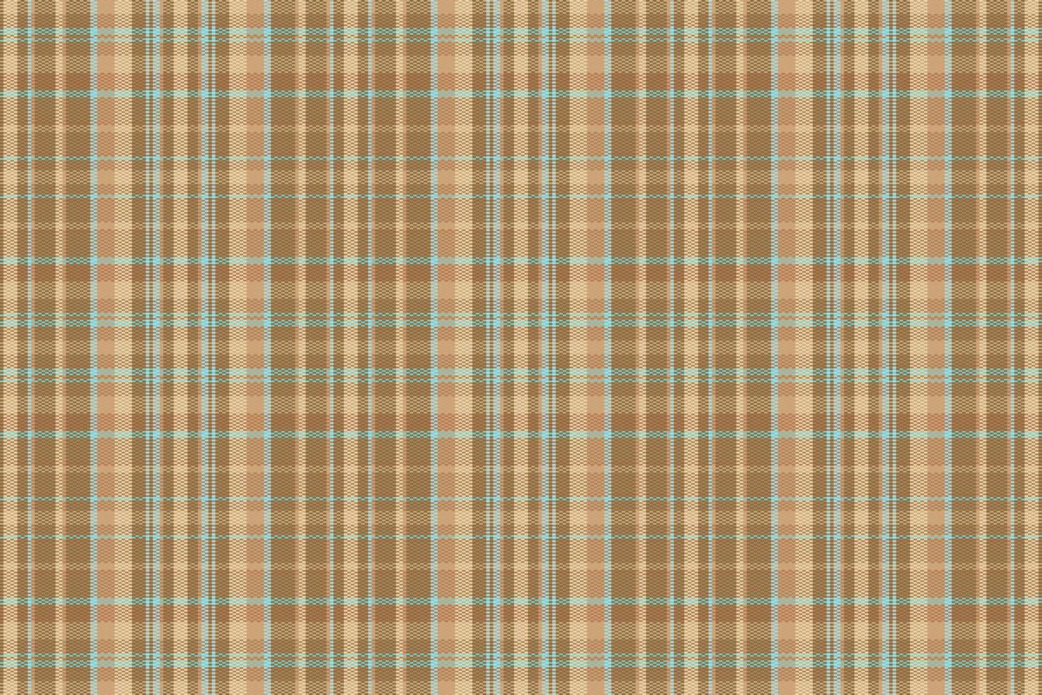 Tartan plaid pattern with texture and warm color. vector