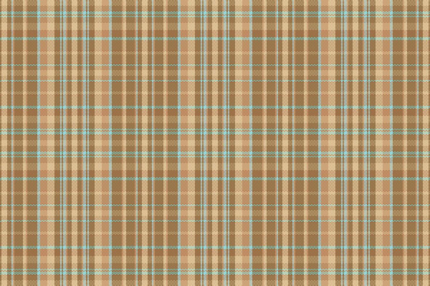 Tartan plaid pattern with texture and warm color. vector