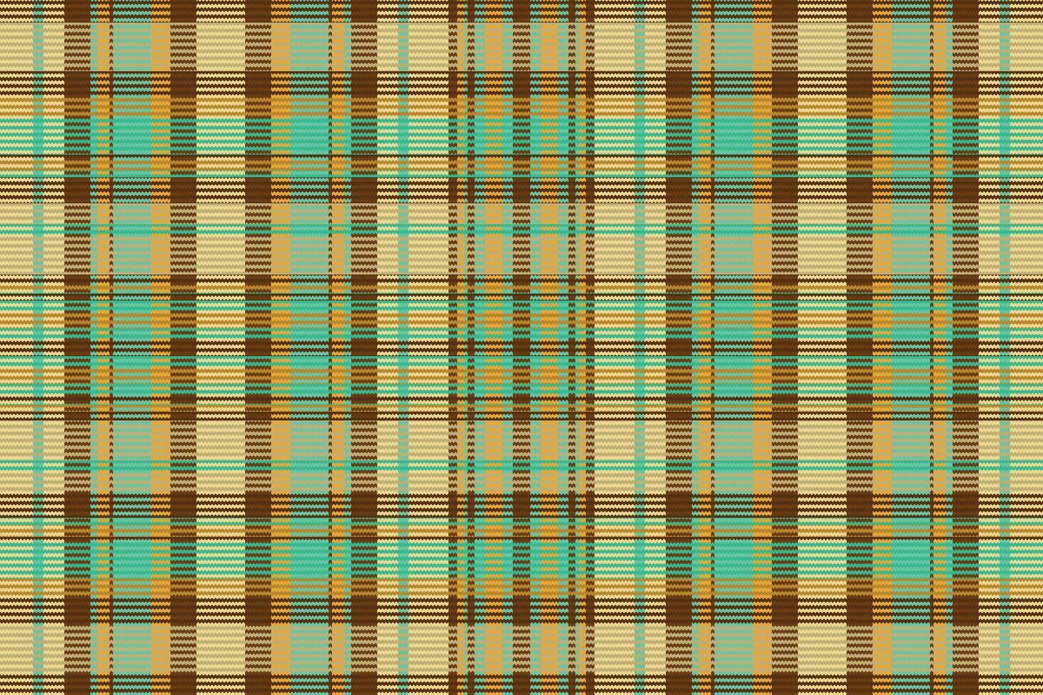Tartan plaid pattern with texture and warm color. vector