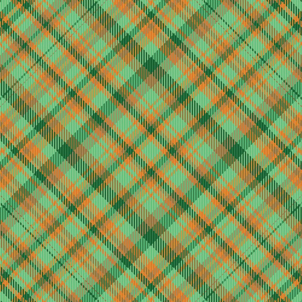 Tartan plaid pattern with texture and warm color. vector