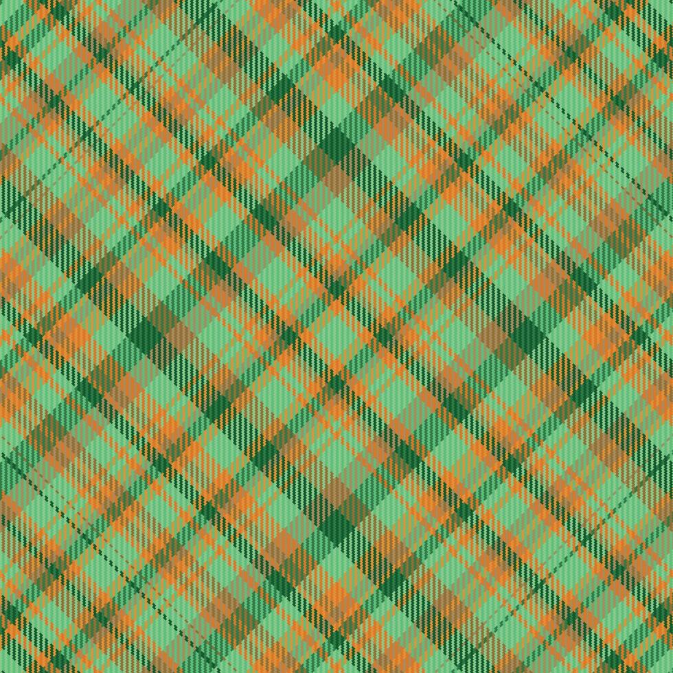 Tartan plaid pattern with texture and warm color. vector