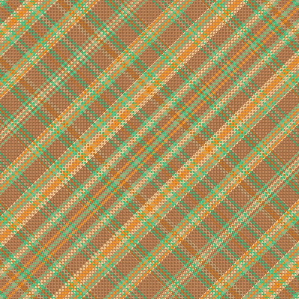 Tartan plaid pattern with texture and warm color. vector