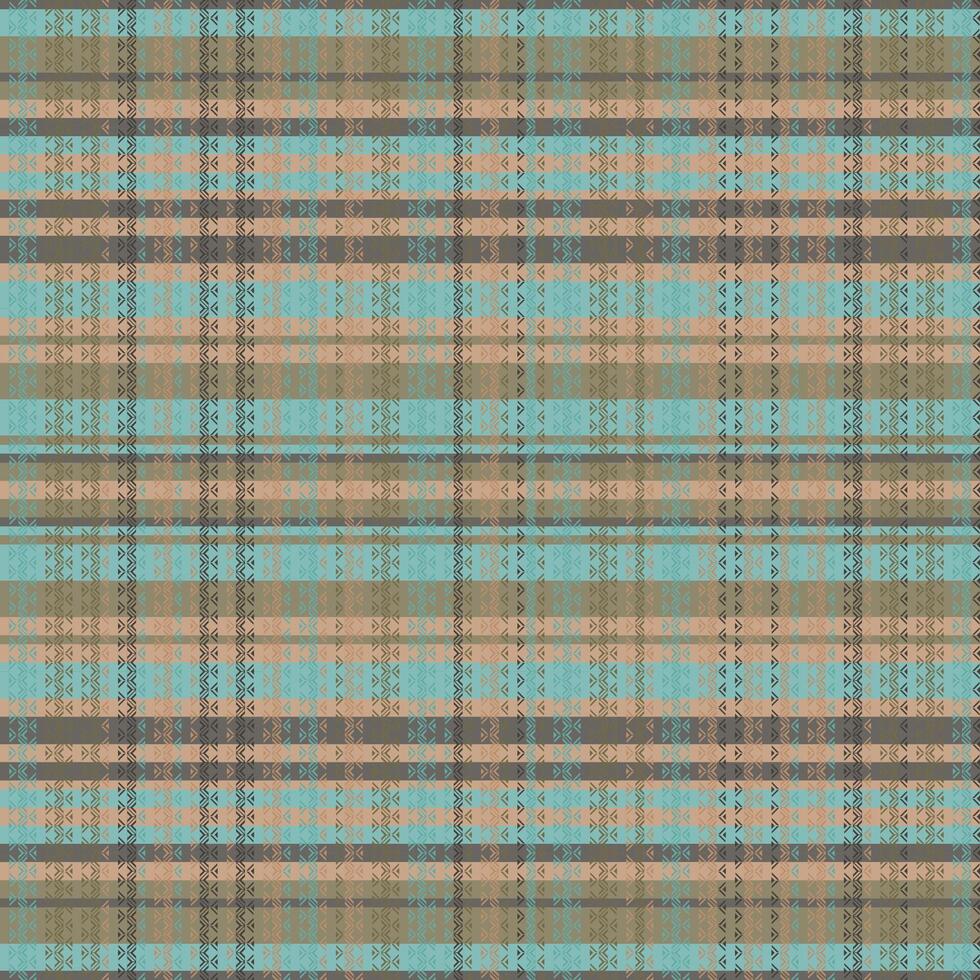 Tartan plaid pattern with texture and warm color. vector