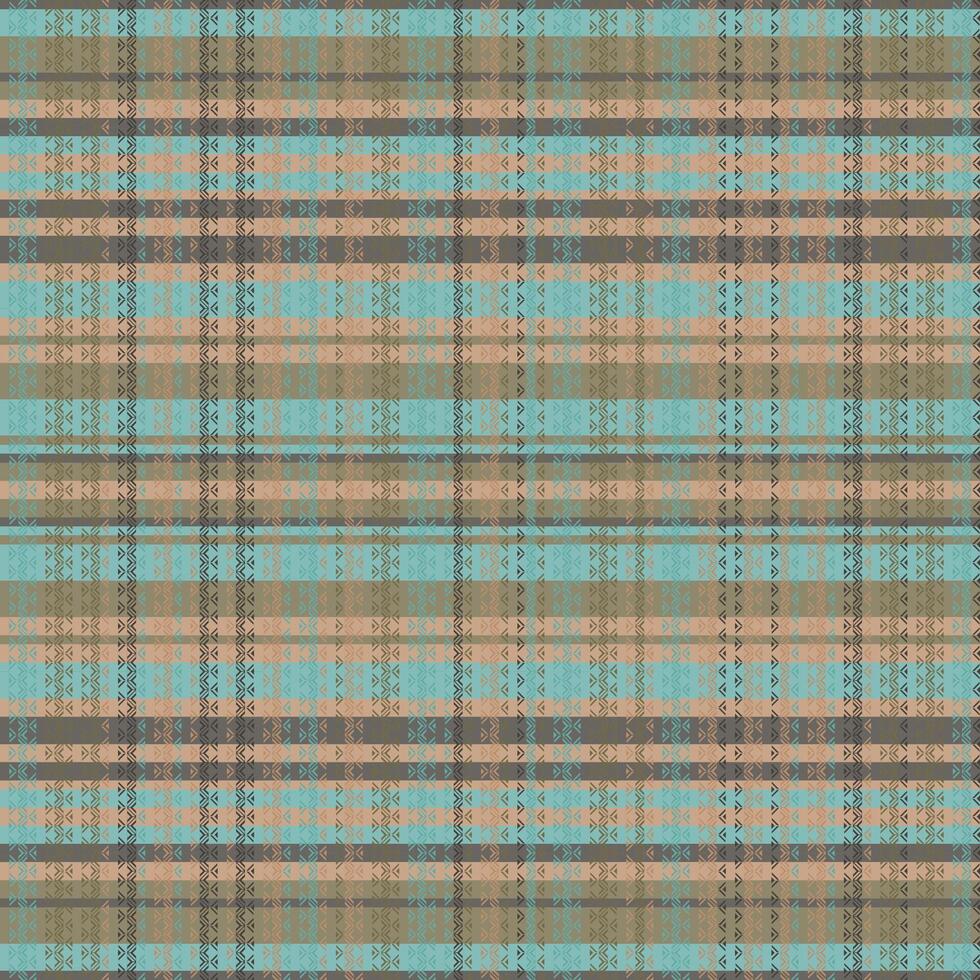 Tartan plaid pattern with texture and warm color. vector