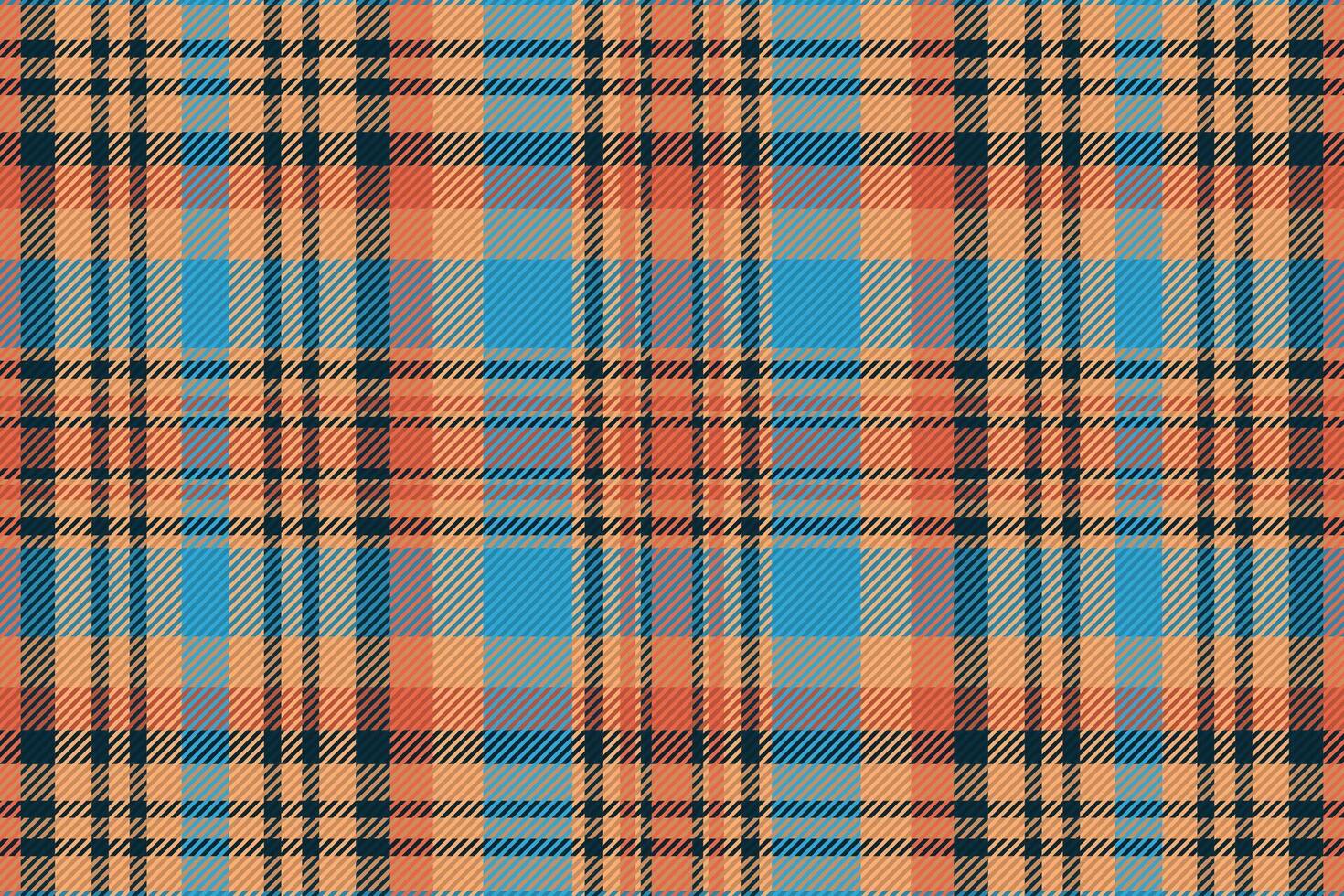 Tartan plaid pattern with texture and warm color. Vector illustration.
