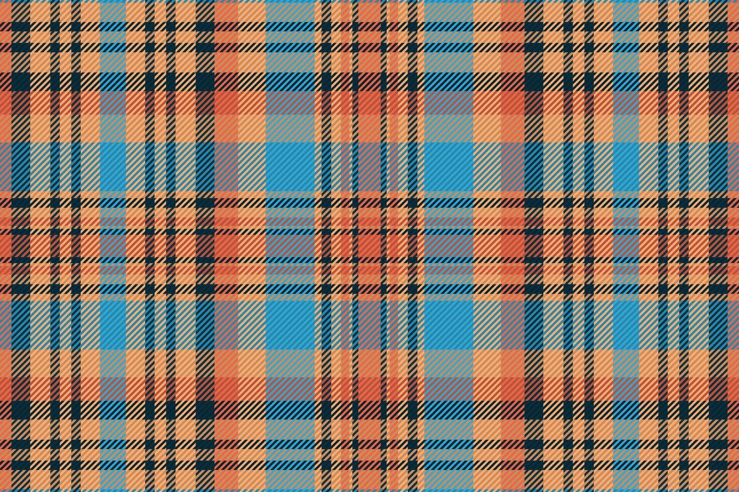 Tartan plaid pattern with texture and warm color. Vector illustration.