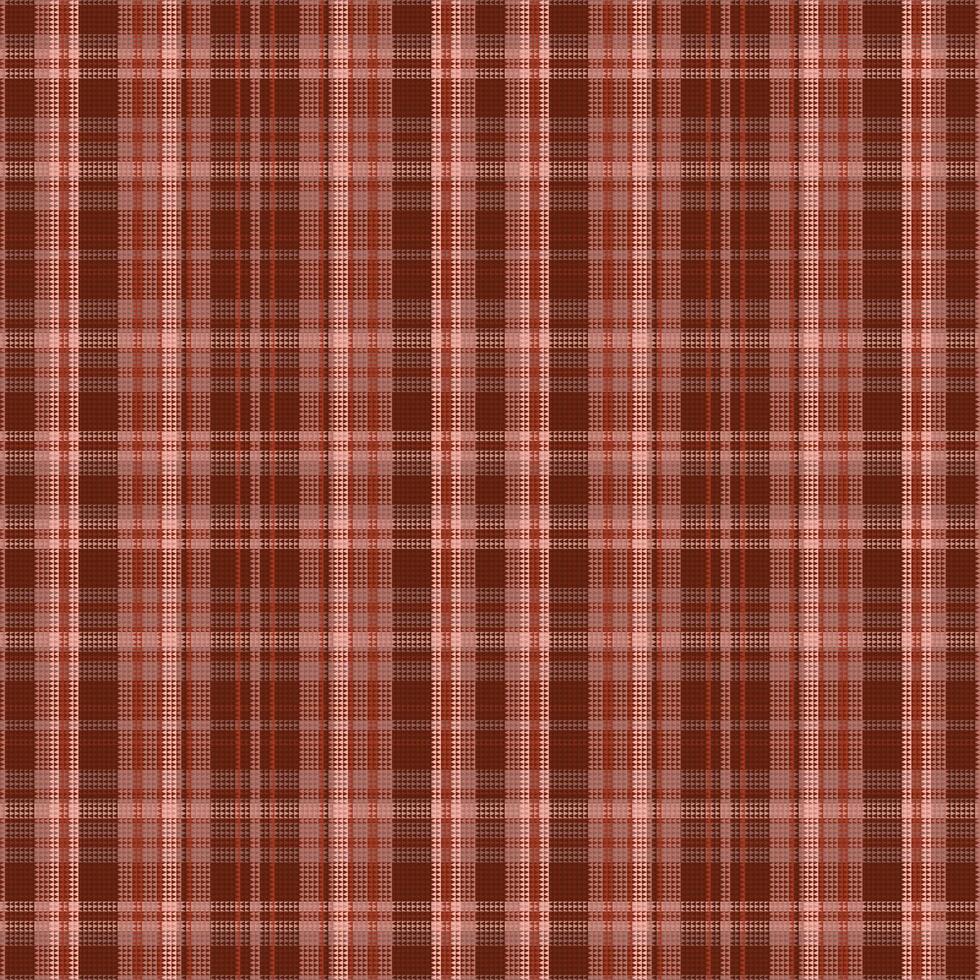 Tartan plaid pattern with texture and warm color. vector