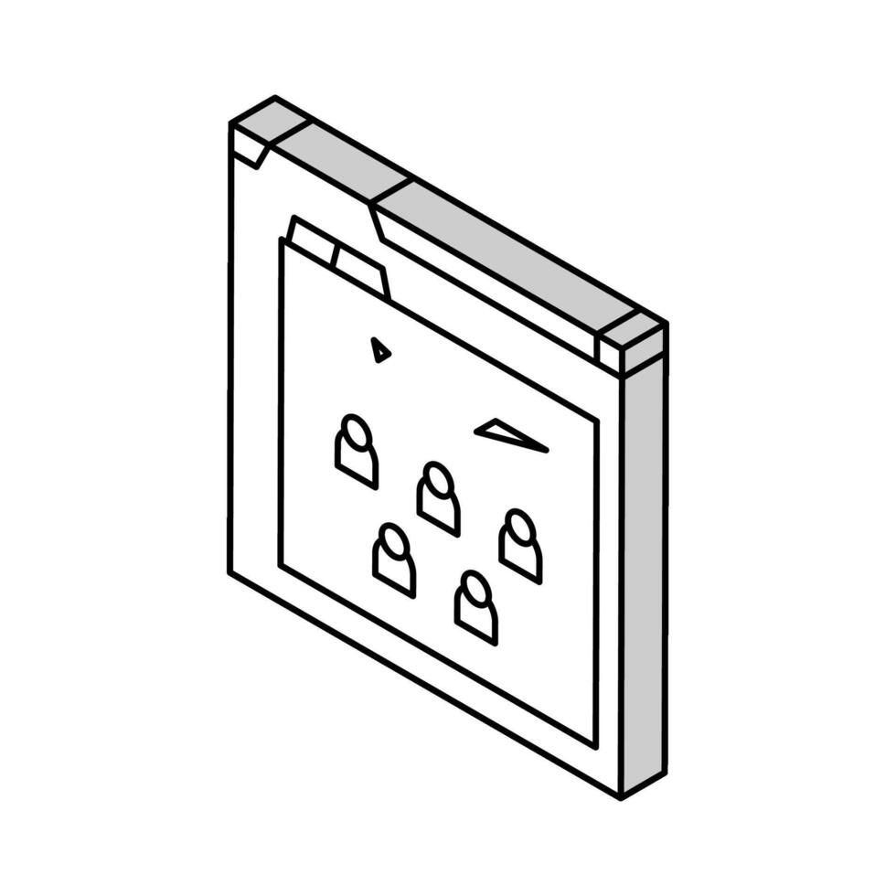 prototyping game development isometric icon vector illustration