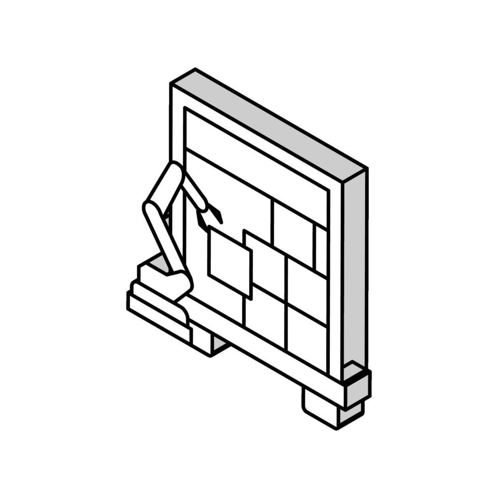 package loading autonomous delivery isometric icon vector illustration