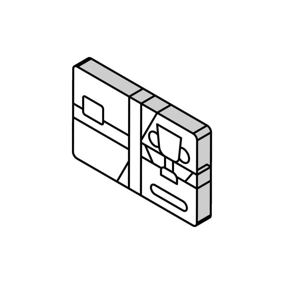 rewards card bank payment isometric icon vector illustration