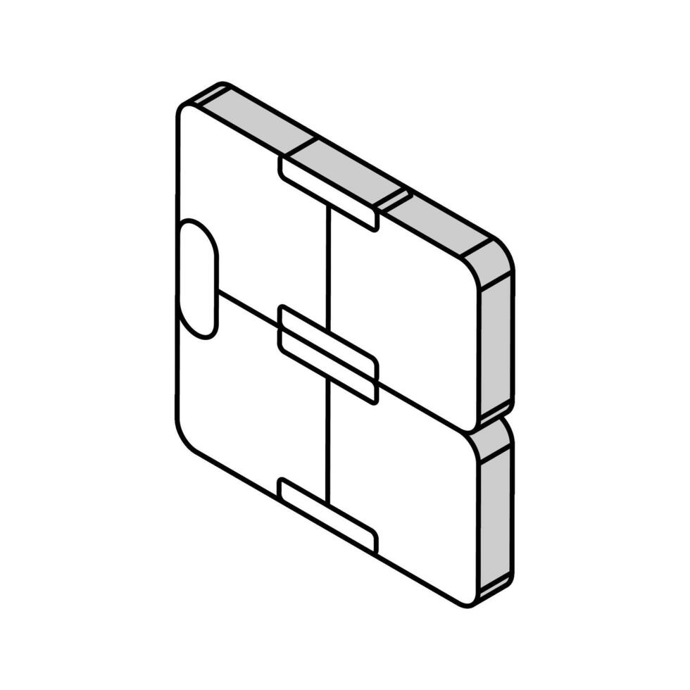 infinity cube fidget toy isometric icon vector illustration