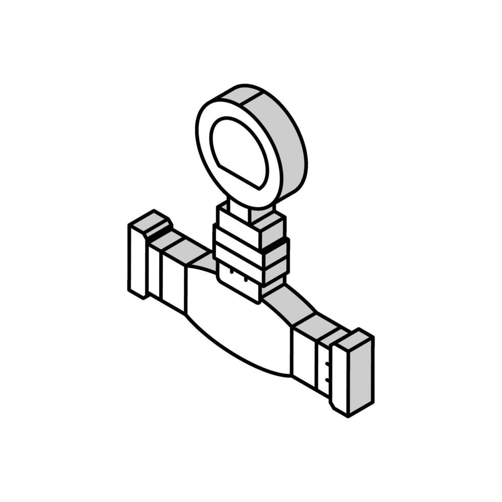 technology pipeline isometric icon vector illustration