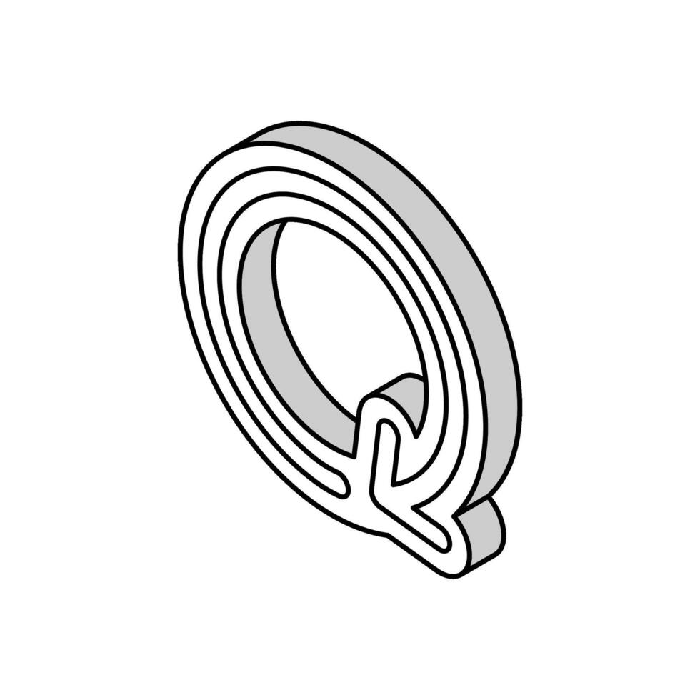 circular arrow cyclic operation isometric icon vector illustration