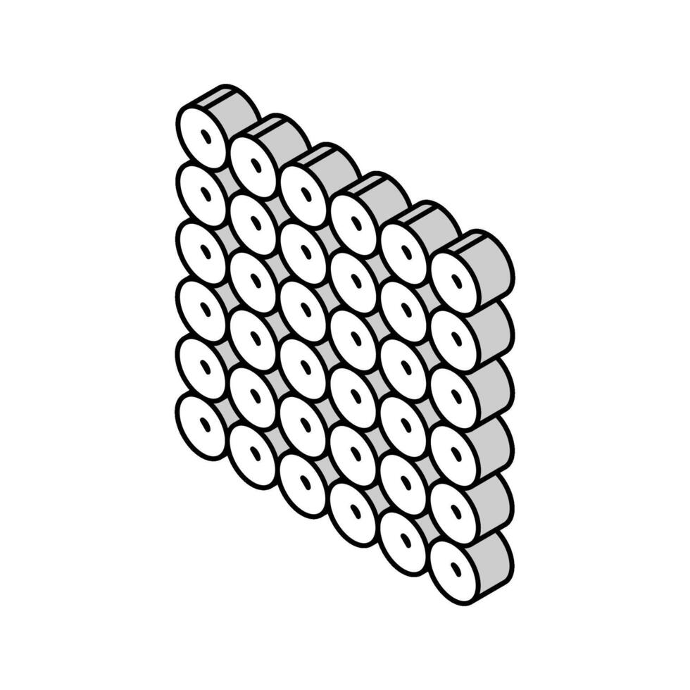 magnetic balls fidget toy isometric icon vector illustration