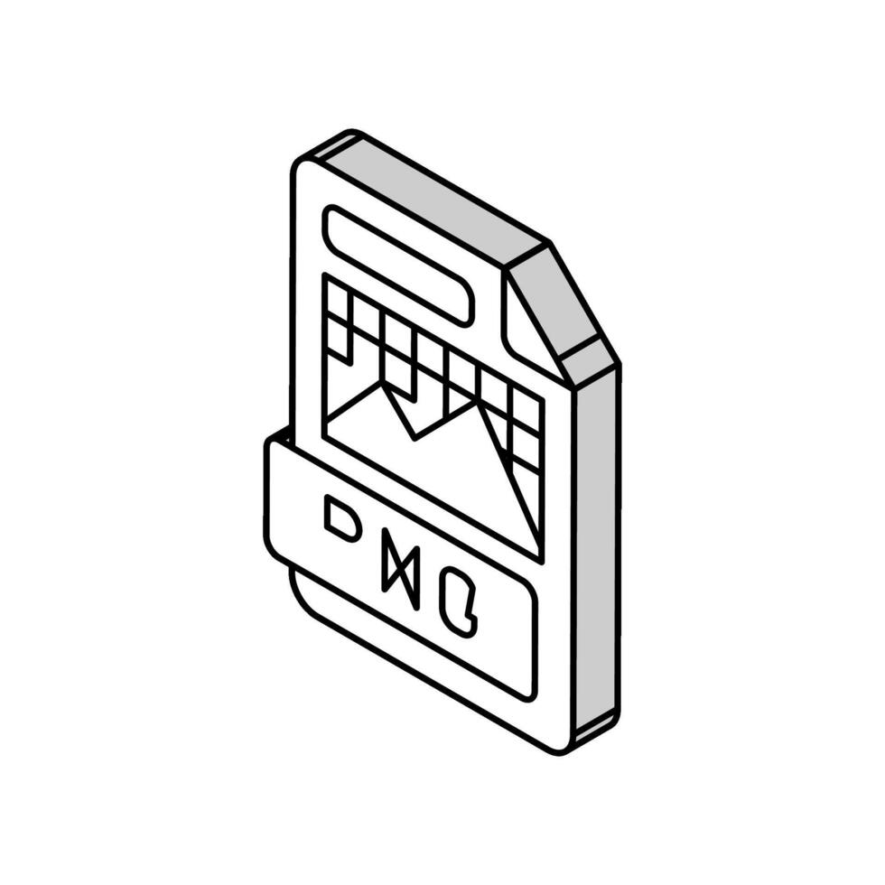 png archivo formato documento isométrica icono vector ilustración