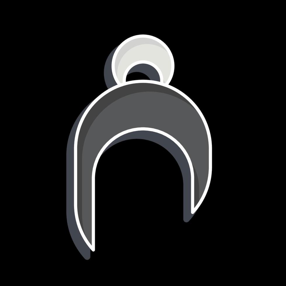 Icon Hair Style. related to Fashion symbol. glossy style. simple design editable. simple illustration vector