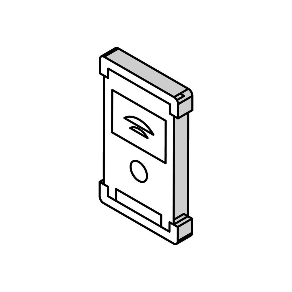 field controller isometric icon vector illustration