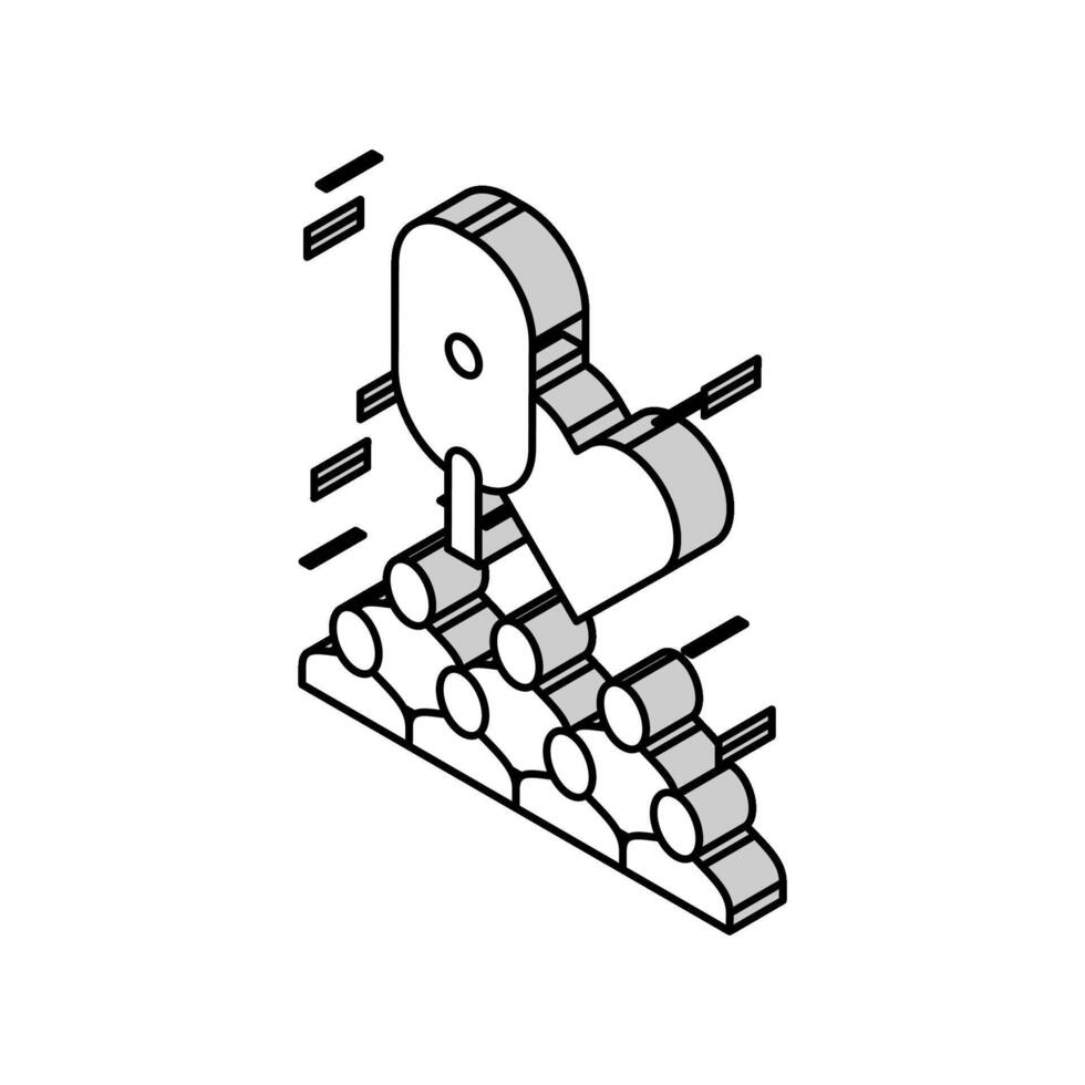 command radio company isometric icon vector illustration